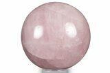 Polished Rose Quartz Sphere - Madagascar #348234-1